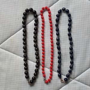 Bundle of 3 Vintage Costume Pearl Necklaces